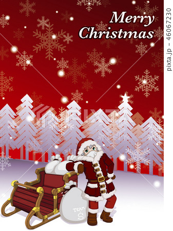 クリスマスイラスト36 46067230
