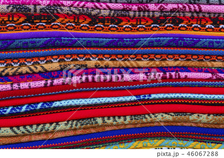 Colorful textile in a shop 46067288