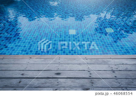 Photo of Water in a swimming pool with sunny 46068554