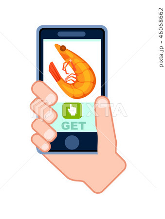 Online sea food delivery service icon 46068662