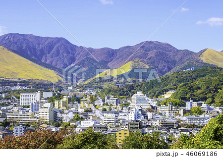 大分県別府市 湯けむり展望台から見た美しい風景 大分県別府市 湯けむり展望台から見た美しい風景 46069186