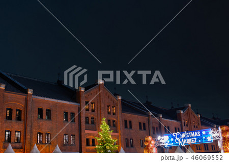 赤レンガ倉庫　クリスマスツリー　クリスマスマーケット 46069552