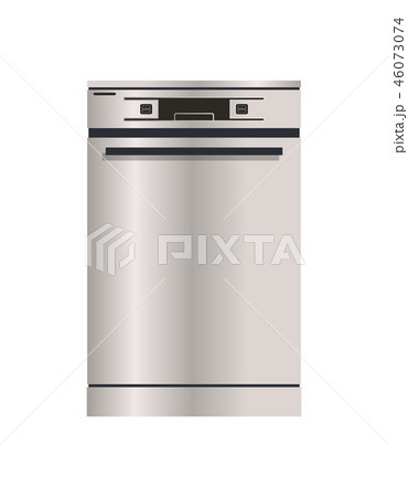 Dishwasher Machine Isolated Iconのイラスト素材