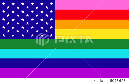 LGBT pride flag of United States. 46073663