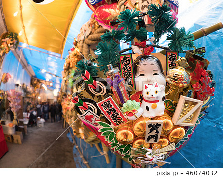 新宿　花園神社の酉の市 46074032