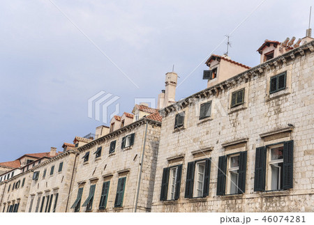 row of buildings in Europe row of buildings in Europe 46074281