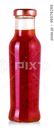 The Sweet sauce Chili in glass bottle The Sweet sauce Chili in glass bottle 46076266