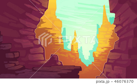 cartoon illustration of grand canyon cartoon illustration of grand canyon 46076370