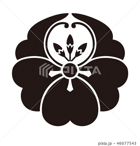 家紋　片喰 46077543