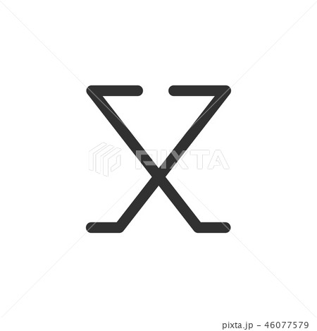 Letter X arrow modern monogram symbol concept.  46077579