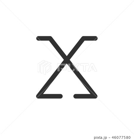 Letter X arrow modern monogram symbol concept.  46077580
