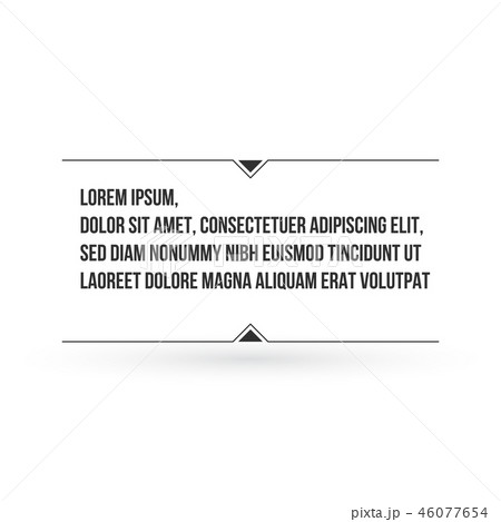 Innovative vector quotation template in square fra Innovative vector quotation template in square fra 46077654
