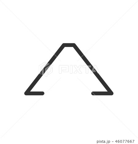 Minimalism isometric style linear A letter logo 46077667