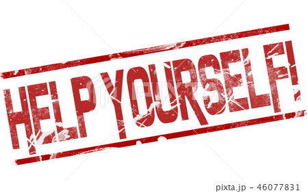 Help yourself word between red line Help yourself word between red line 46077831