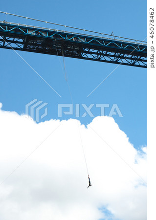 吊橋からバンジージャンプ 46078462
