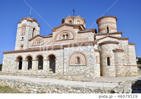 マケドニア共和国・オフリド湖畔に建つ聖クレメント教会 46079529