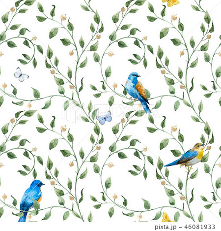 Watercolor floral pattern 46081933