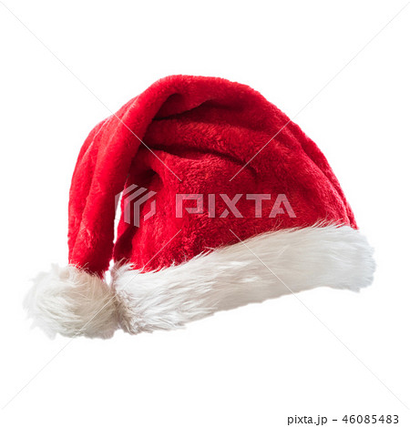 Santa Claus helper hat costume isolated on white  46085483