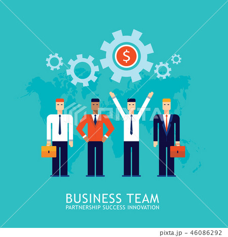 Partnership Teamwork business team success concept 46086292
