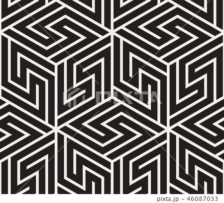 Vector seamless pattern. Modern stylish abstract texture. Repeating geometric tiles Vector seamless pattern. Modern stylish abstract texture. Repeating geometric tiles 46087033