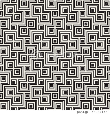 Vector seamless pattern. Modern stylish abstract texture. Repeating geometric tiles
 46087137