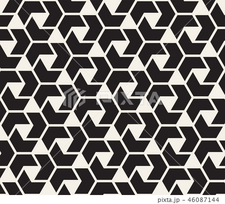 Vector seamless pattern. Modern stylish abstract texture. Repeating geometric tiles
 46087144
