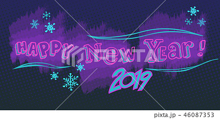 Happy new year 2019 background 46087353