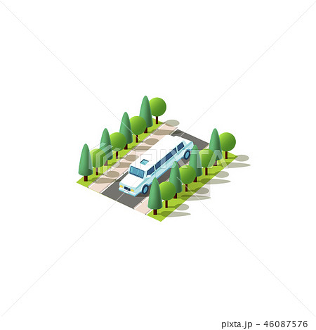 Isometric front left view limousine Isometric front left view limousine 46087576