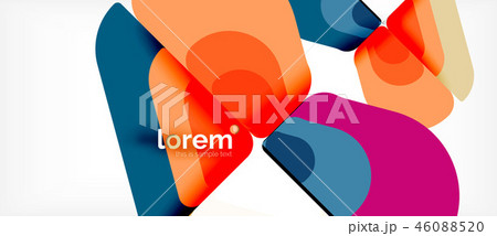Abstract background multicolored geometric shapes modern design Abstract background multicolored geometric shapes modern design 46088520