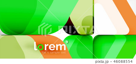 Colorful trendy geometric shapes background Colorful trendy geometric shapes background 46088554