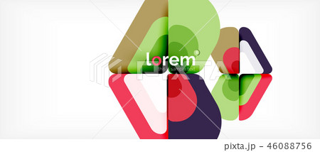 Abstract background multicolored geometric shapes modern design 46088756