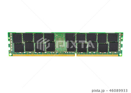 DDR3 memory module isolated on white background DDR3 memory module isolated on white background 46089933
