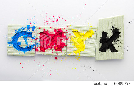 CMYK colour toner for printer cyan magenta yellow 46089958