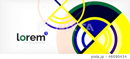 Modern geometric abstract background 46090434