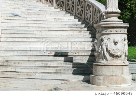Curved staircase of National Library of Greece 46090645