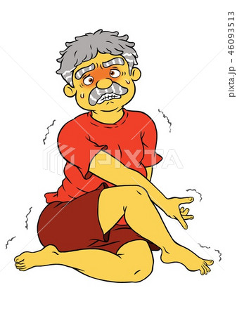 ダイエットヨガをするシニア男性 46093513