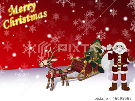 クリスマスイラスト40 46095665