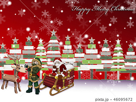クリスマスイラスト43 46095672