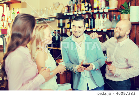 Young adults in bar 46097233