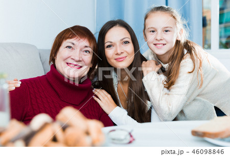 Happy granny, mother and daughter Happy granny, mother and daughter 46098846