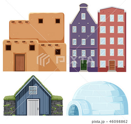 Set of different house Set of different house 46098862