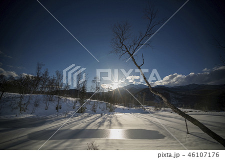 乗鞍　まいめの池　冬景色 46107176