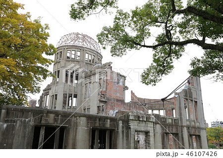 秋の広島原爆ドーム 秋の広島原爆ドーム 46107426