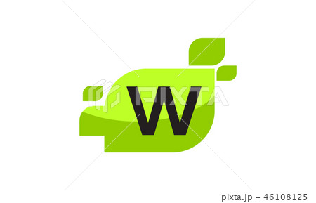 Leaf Initial W Logo Design Template Vector Leaf Initial W Logo Design Template Vector 46108125