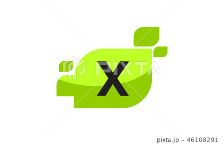 Leaf Initial X Logo Design Template Vector Leaf Initial X Logo Design Template Vector 46108291