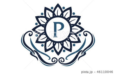 Flower Elegance Initial P Flower Elegance Initial P 46110046