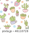 Cactus seamless pattern background 46110728