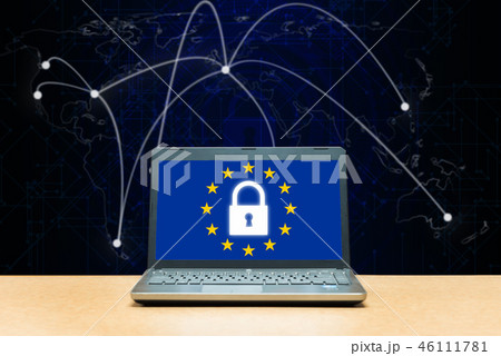 General Data Protection Regulation - laptop. General Data Protection Regulation - laptop. 46111781