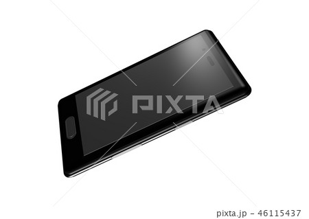スマートフォン　白バック(コンピューターグラフィック) 46115437