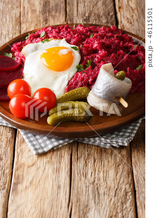 German Labskaus hearty dish of potatoes 46115501